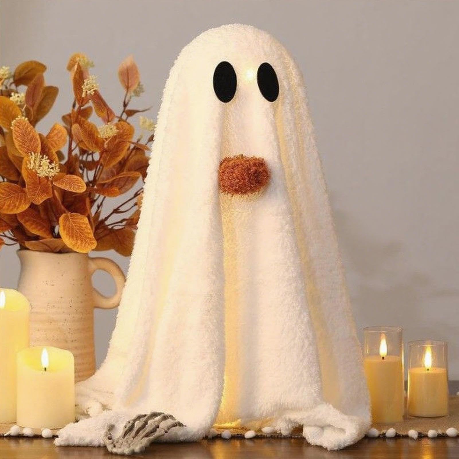 Dekoracje Halloweenowe Duch Oświetlony Duch Dekoracja Stołowa Na Imprezy | Dekoracje Domowe i Ogródowe do Salonu Sypialni Ogrodu Tarasu