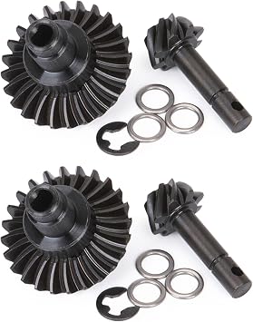 SCX10 II Bevel Gear RC Heavy Duty Overdrive Bevel Gear 24/27/30/33T for 1/10 RC Crawler Axial SCX10 II AR44/45 Capra Portal Axle SCX10 II Upgrades Accessories SCX10 II Bevel Gear 24T 2PCS