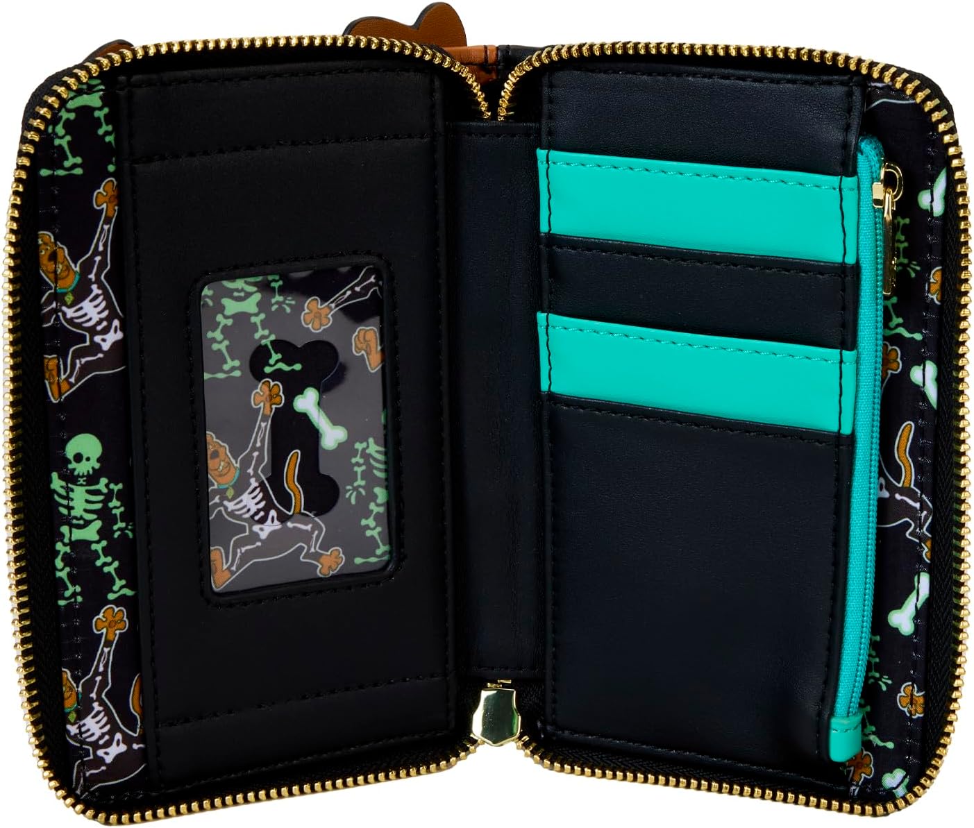 Loungefly Scooby Doo Skeleton Scooby Cosplay Zip Around Wallet - Image 6