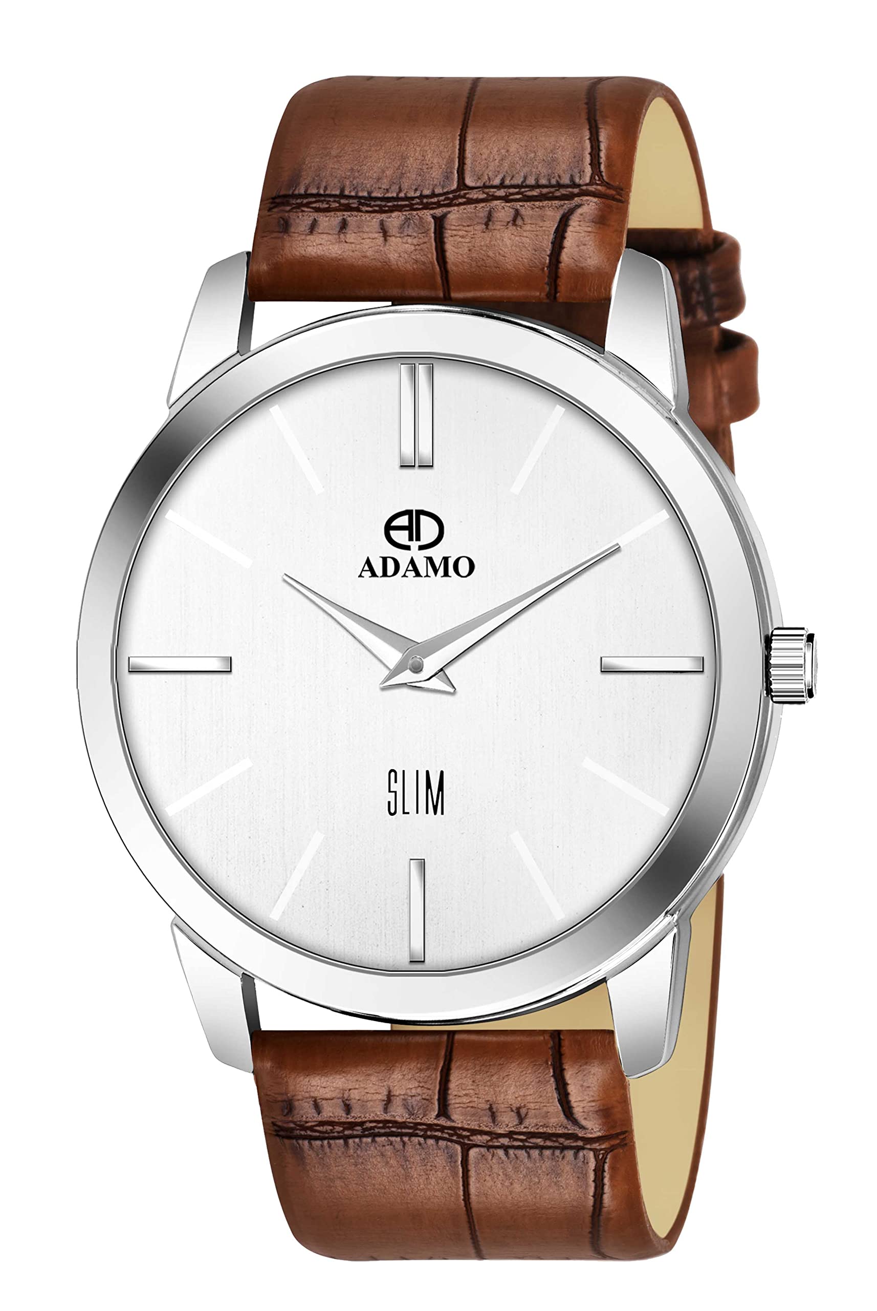 ADAMO Slim White Dial Mens & Boys Watch 364SEL01 (B09QX8YS5M) Amazon Price History, Amazon Price Tracker