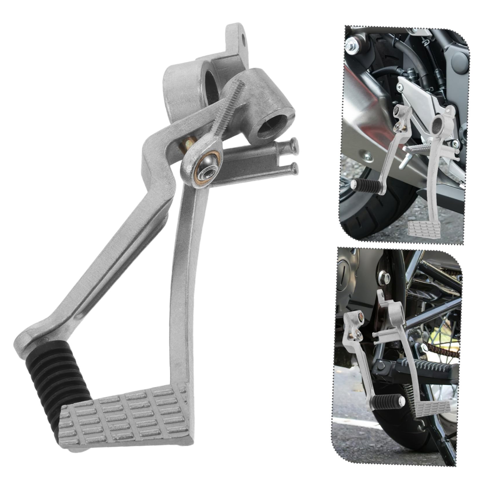 PRETYZOOM Motorrad Schalthebel Fußhebel Motorrad Bremszubehör Hinterrad Fußbremse Legierung Bremspedal Bremspedalhebel Bremshebel Ersatz Hinterrad Bremsfuß