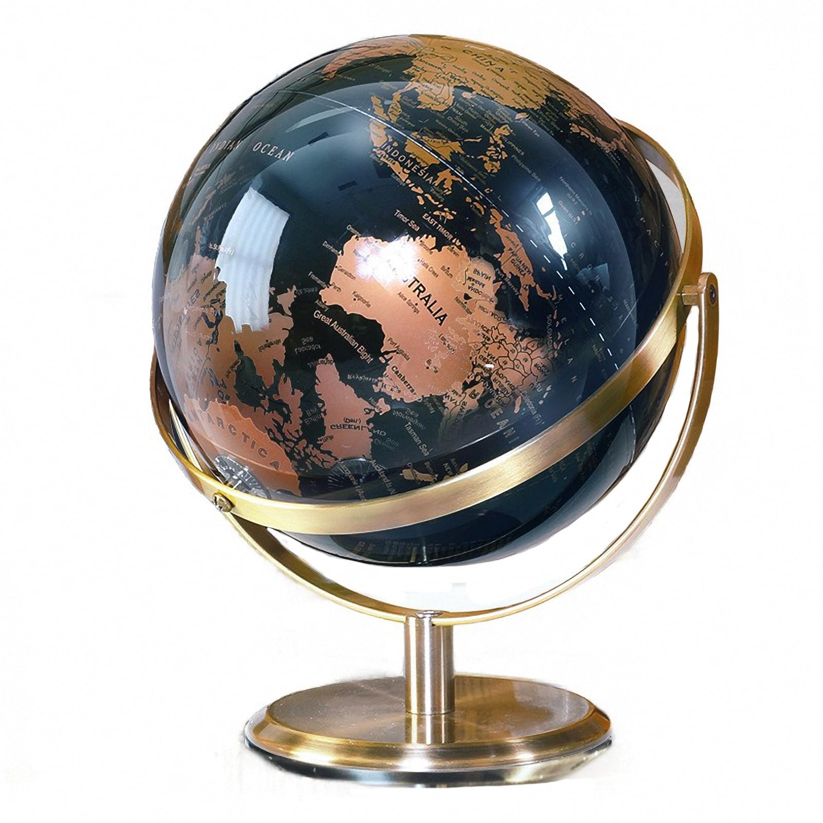 Ornamenti Moderni per mappamondo scrivania, mappamondo Stampato ad Alta Definizione ruotabile a 720°, Decorazione per Arredamento della casa, Soggiorno, Studio per Ufficio