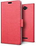 SLEO Funda para BQ Aquaris U Lite/BQ Aquaris U Carcasa Libro de Cuero Ultra Delgado Billetera Cartera [Ranuras de Tarjeta,Soporte Plegable,Cierre Magn?tico] Case Flip Cover
