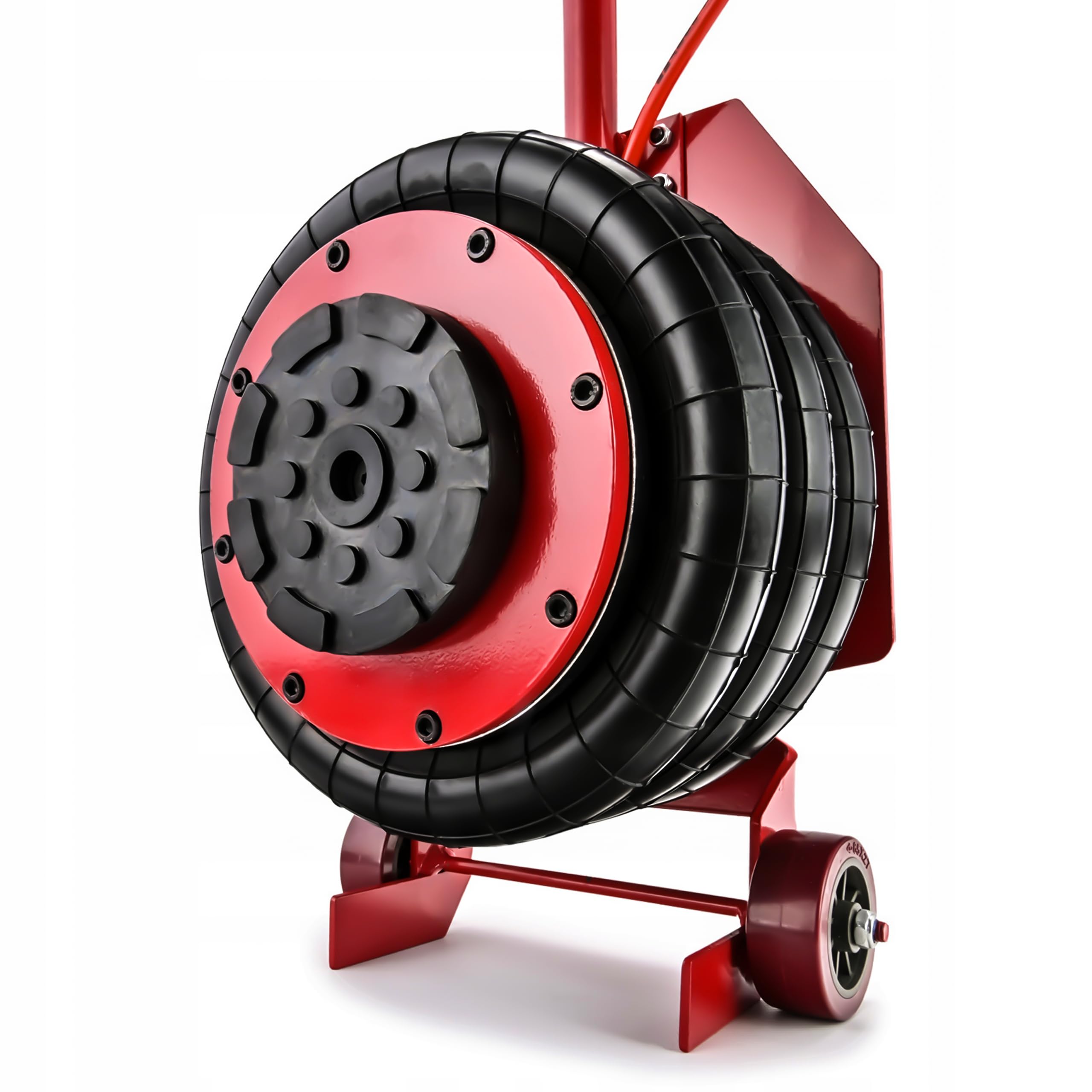 Pneumatischer Wagenheber 3,5T 150-400 mm, Gummiauflage, SUV, PKW, Luftheber, Air Jack, Autoheber mit dreifacher Tasche, Extrem schnelles Anheben, Druckluft Wagenheber Autoheber, Montagehandschuhe