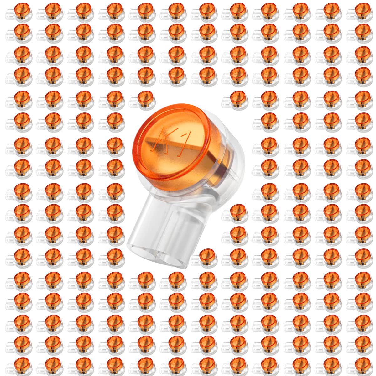 180 Pack K1 Gel Crimps 2 Way Splice Connectors Telephone Cable Repair Jelly Crimps