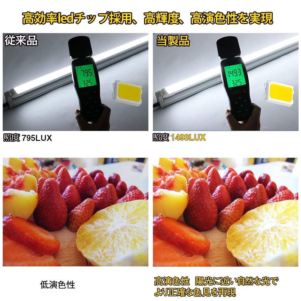 Amazon | LED蛍光灯20W形 昼光色 省電力9W 1300LM G13 T8 58cm 耐高温