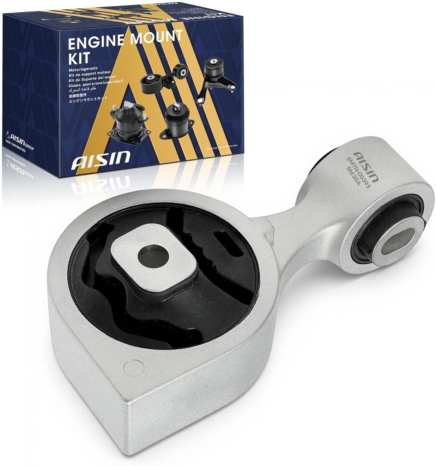 AISIN AFTERMARKET EMTN-00393 Right Upper Engine Torque Strut Mount - Compatible with Nissan Altima 2007-2015, INFINITI QX60 2018-2020 - L4 2.5L