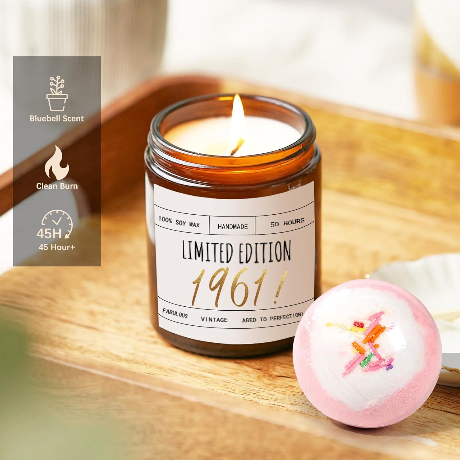 65th Birthday Gifts for Women, Gift Ideas for 65 Year Old Woman, 1961 Birthday Gift, Best Cool 9 in 1 Gifts for 65 Year Old Women, Mom, Aunt, Grandma, Vintage 1961 GiftBaskets - Image 4