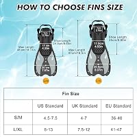 KUYOU Snorkel szett felnőtt búvármaszk teljes száraz rendszer uniszex, S/M EU ( 36-40) 6