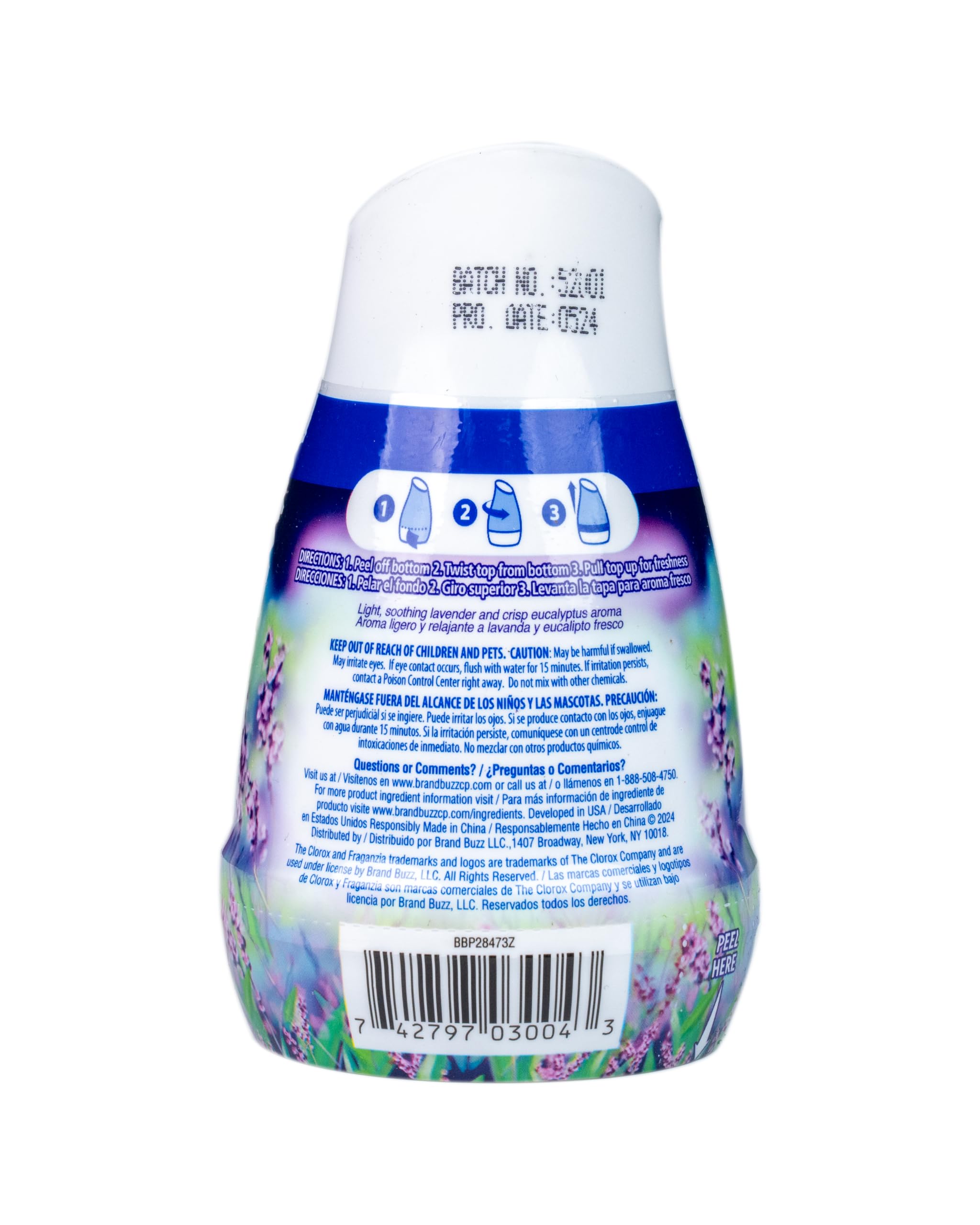 Amazon.com: Clorox Fraganzia Gel Air Freshener Cone, Lavender
