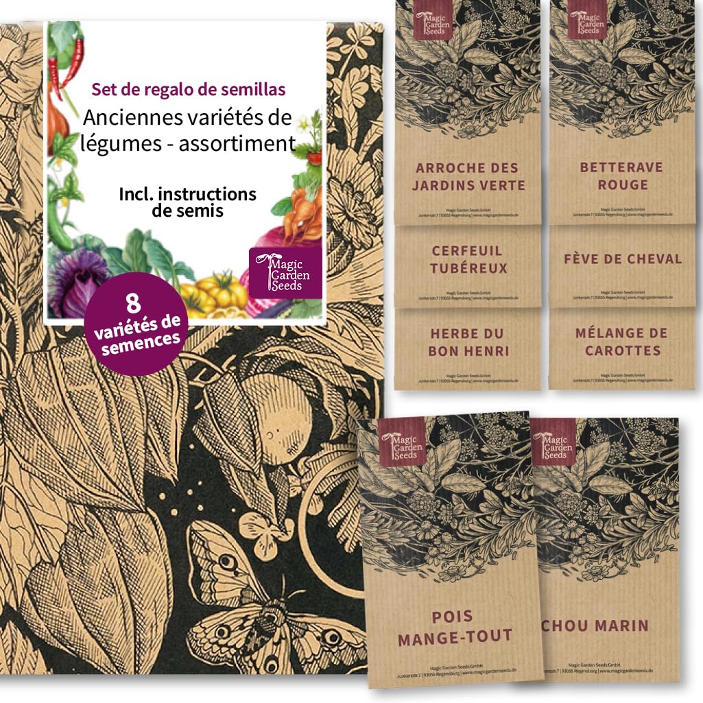 Légumes rares kit cadeau graines 8 variétés
