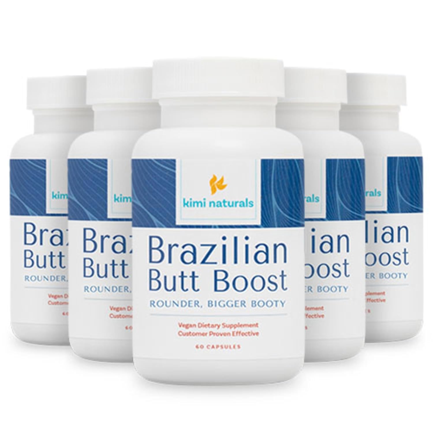 KIMI Naturals Butt Enhancer Pills - Tightening and Butt Lifting Supplements for Bigger Booty and Curvy HIPS -