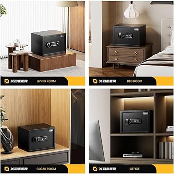TIGER 7SAFE＋ XDeer Biometric Safe Lock Box - Fingerprint,withSilent Mode