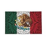 Mexican Flag – 3x5 Ft Outdoor/Indoor Durable Polyester Mexico Tapestry Vivid Color Fade Resistant Double-Sided with Brass Grommets – Mexican Banner Decor