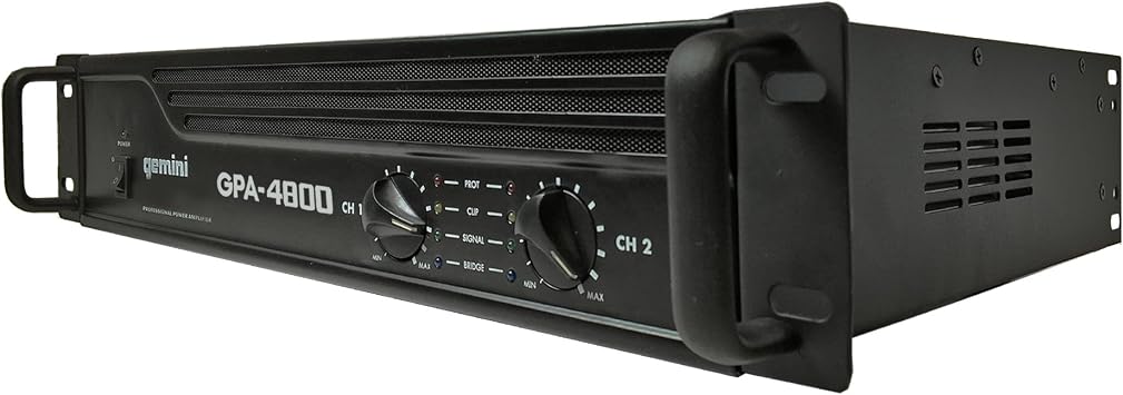 Gemini GPA-4800 4000W Professional DJ Power Amplifier