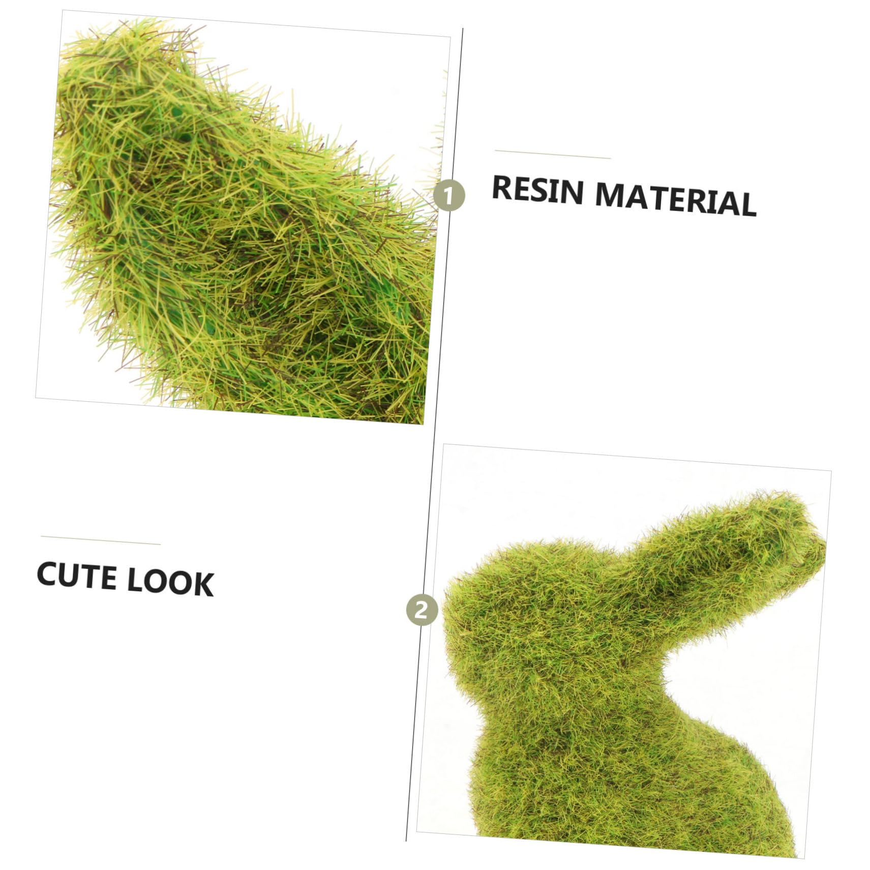 POPETPOP 2stücke Teiliges Flockenkaninchen Deko Ostern Lebhaftes Kaninchenornament Als Garten Fotoprop Niedliche Häschenfigur Für Zuhause Und Geschenkidee