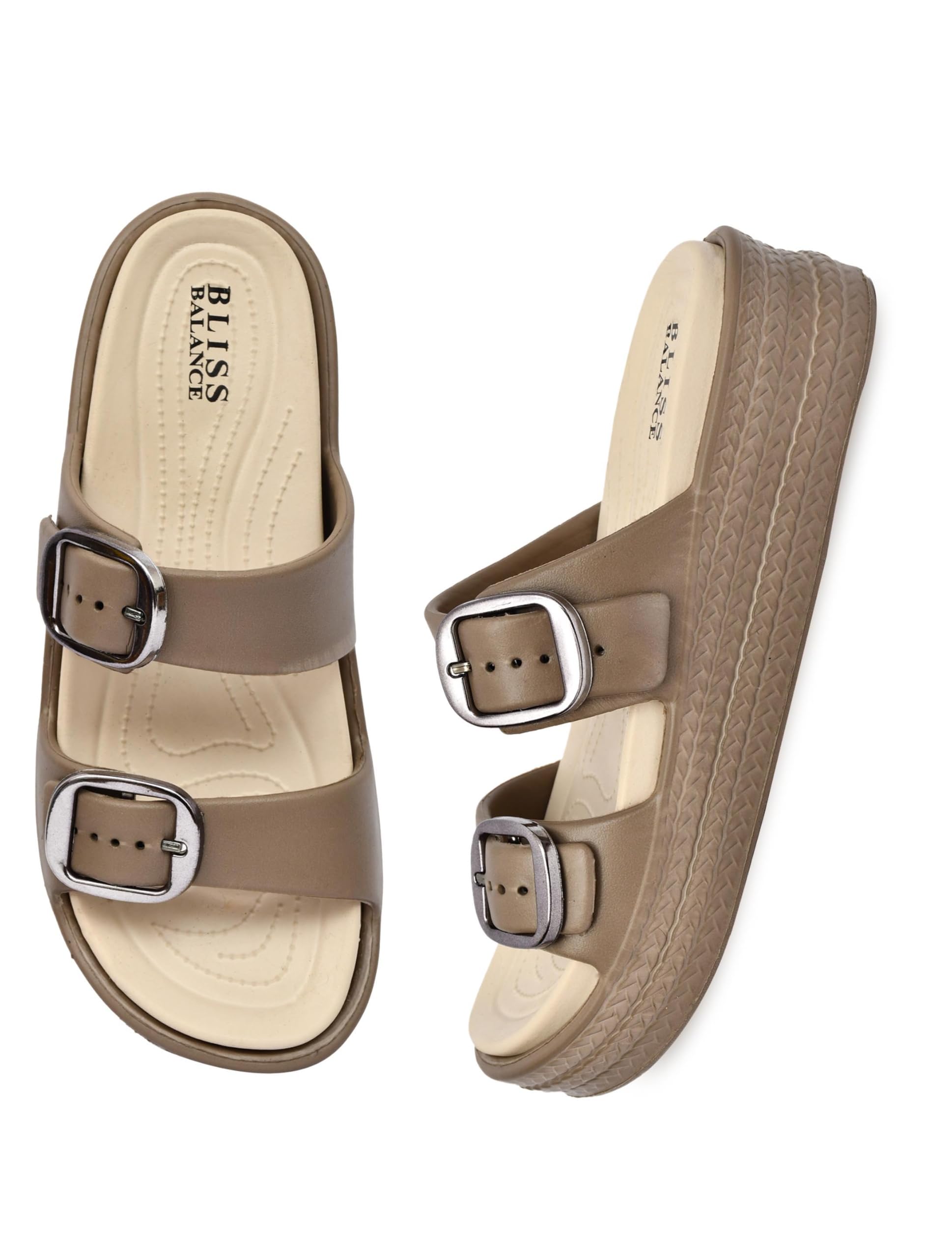 bliss balance SUPER SOFT Comfortable with Adjustable Strap Flip-Flops Women's & Girl's Cushioned |Waterproof Anti Skid & Lightweight OUT Door & IN Door Slipper BBINDIGO2-picture-55