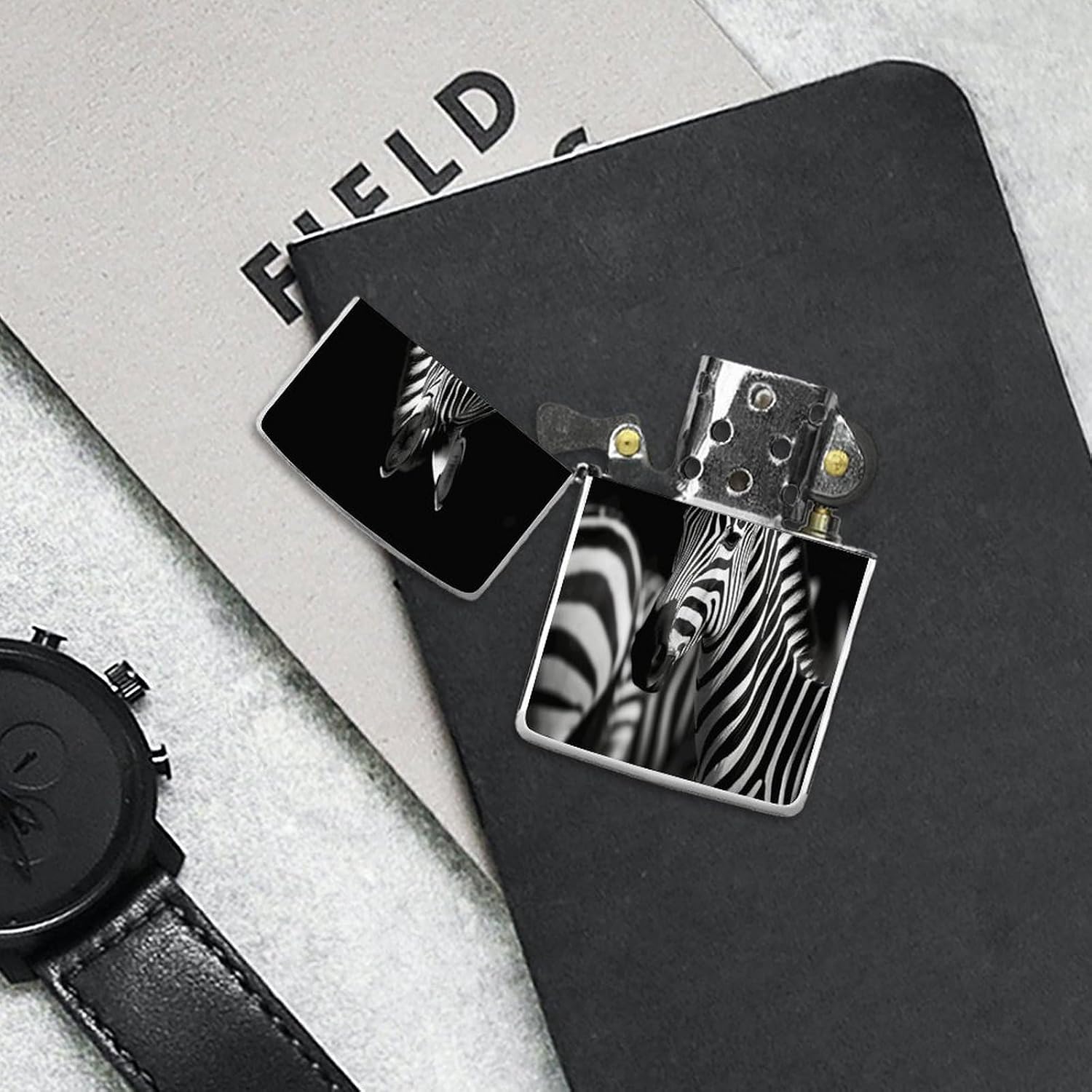 Black & White Zebra Lighter Case Cover Lighter Shell