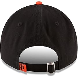 New Era MLB Core Classic 9TWENTY Home Team Color Adjustable Hat Cap One Size Fits All (US, Alpha, One Size, San Francisco Giants Black)