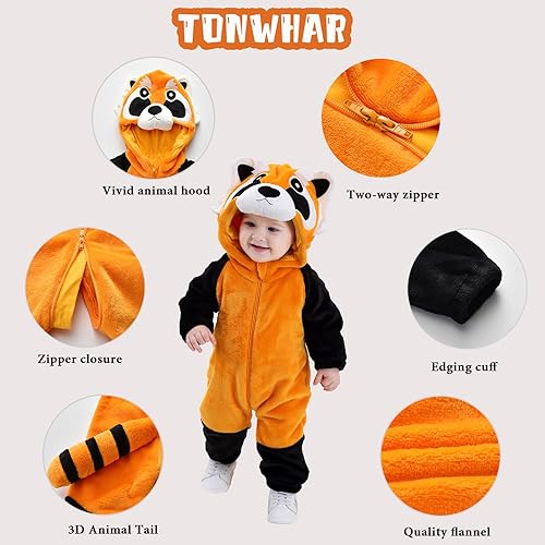 Miniatura 2 de Tonwhar - Mameluco disfraz para bebé de 0 a 3 años, diseño de animales y dibujos animados.