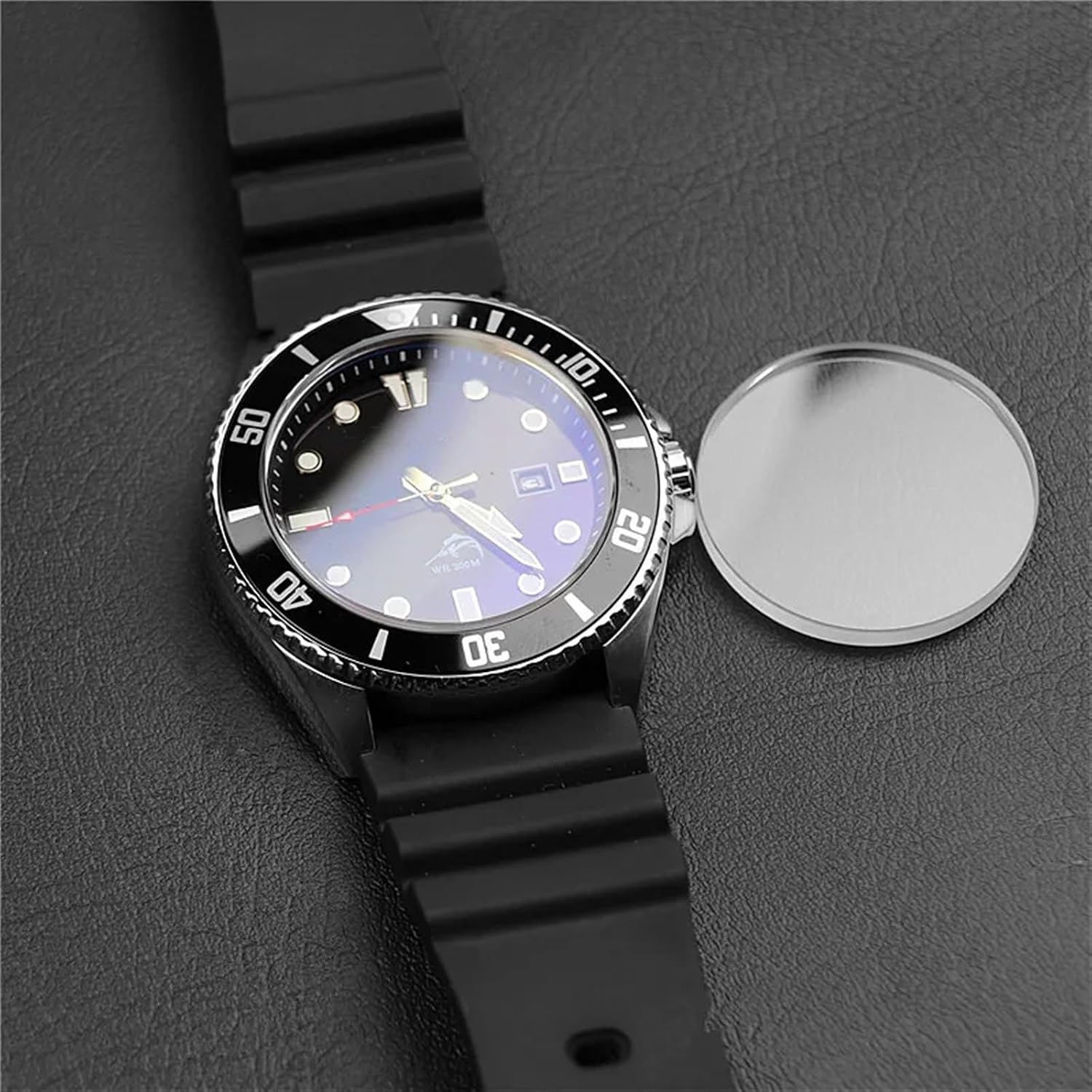 32.7mmx3mm Coated Sapphire Crystal for Origina ForCasio for Duro Mdv106 Mdv107 Watch Looking Glass Replacement Watchmaker(AR-Coating)