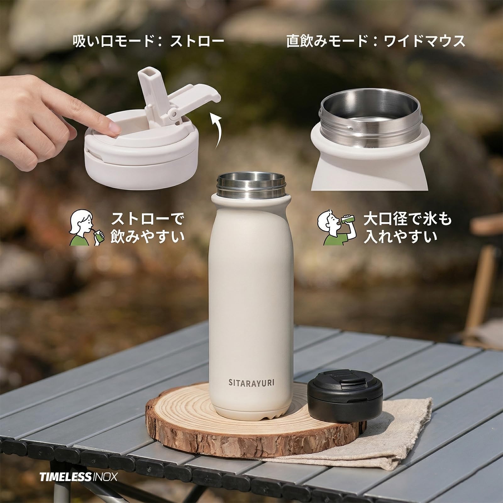 すいとう Amazon | 水筒 527ml スクリュー タンブラー ストロー付き 直飲み 2WAY