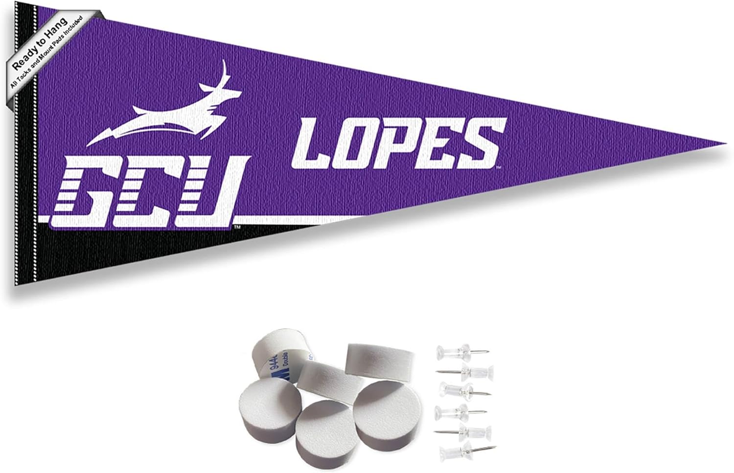 Grand Canyon Lopes Pennant Flag and Wall Tack Mount Pads