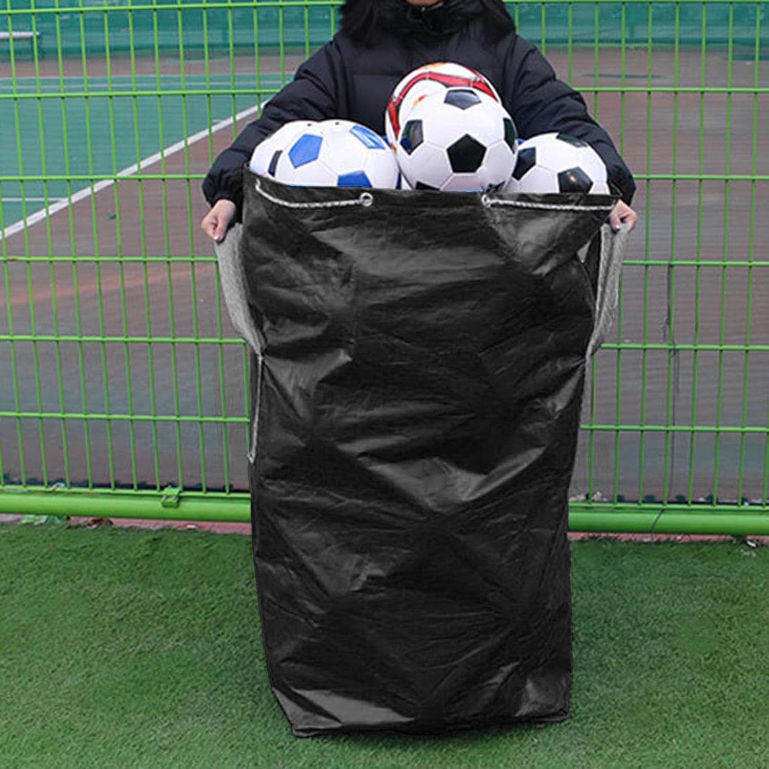 Sports Ball Bag | 190L Large Capacity Sports Equipment Organizer Pouch | Soccer Bag - for Basketball Baseball Tennis Softball Volleyball Football Hockey