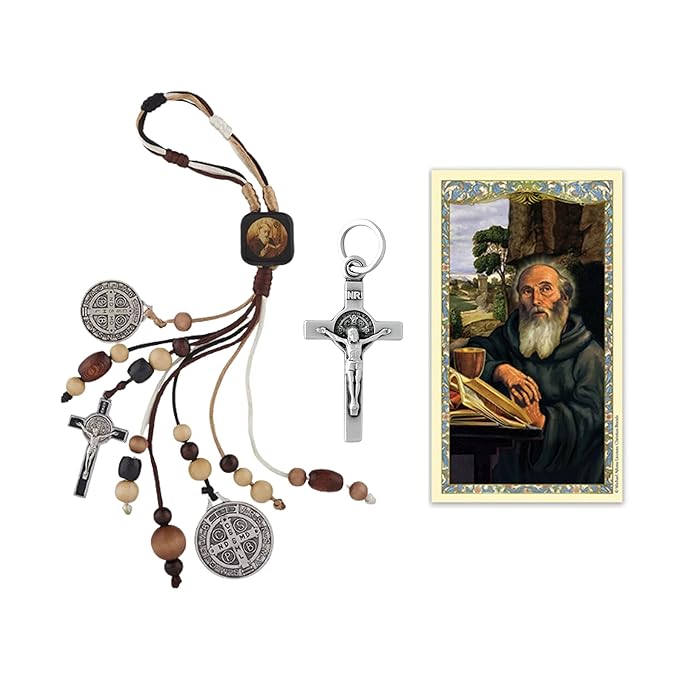 Buy H Holly Lines St Benedict Catholic Door Hanger Home Blessing Kit