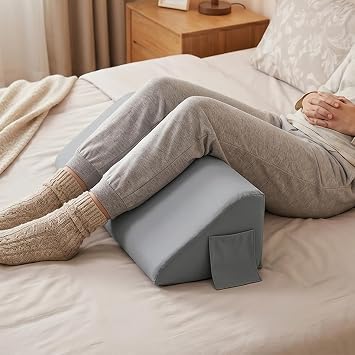 FOLODA Triangular Backrest Cushion Bed Wedged Pillow for Back, XL