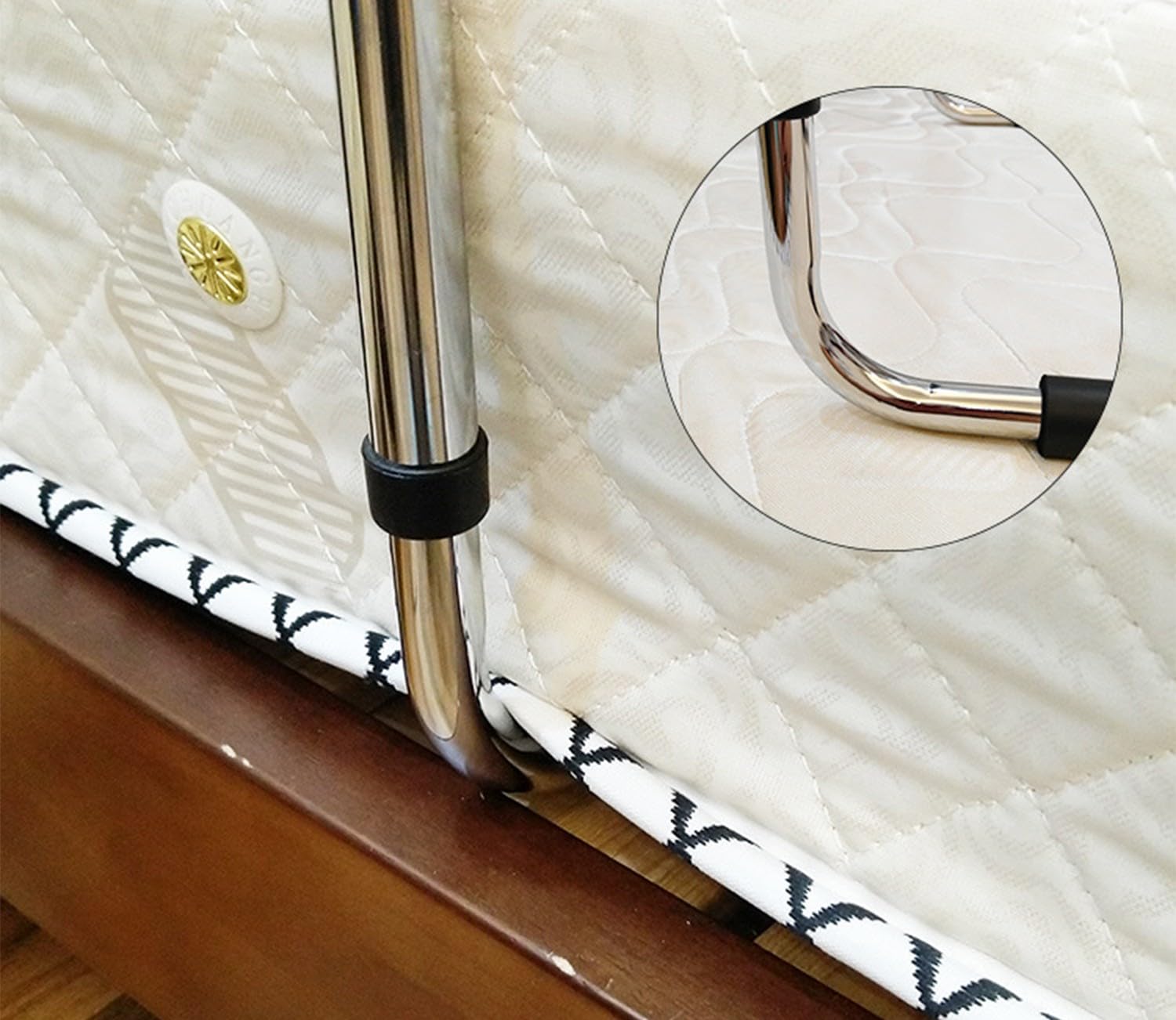 Sponda Letto Anziani Anticaduta Ausili per Alzarsi dal Letto Regolabile in Altezza,Supporto per Alzarsi,Sbarra di Sicurezza,Molto Resistenti E Facili da Installare per Donne Incinte,Disabili