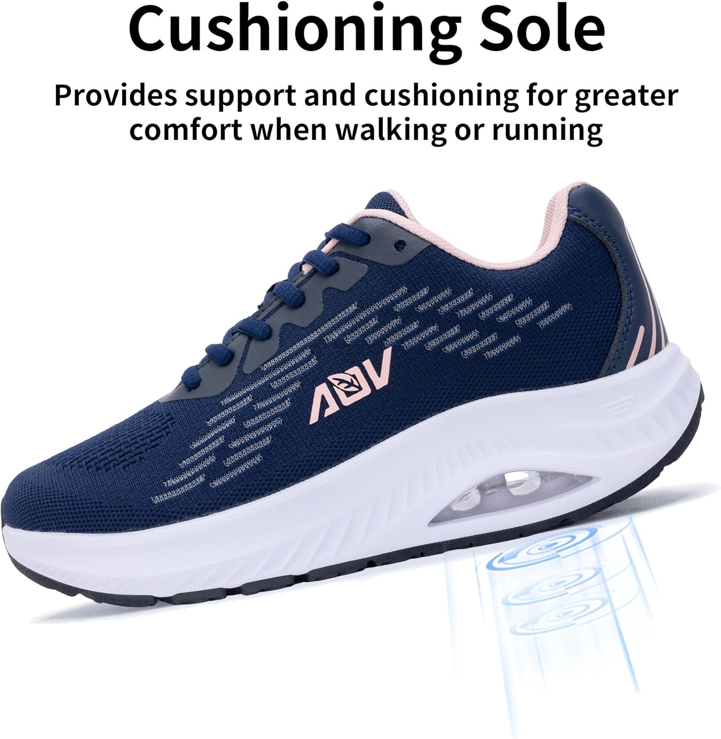 AOV Wide Toe Box Shoes Women Arch Support Walking Shoes Plantar Fasciitis Orthotic Tennis Sneakers - Image 4