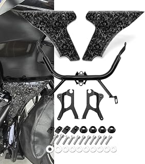 Side Fairing Panel with Support Bracket kit Lower Fairing Spoiler Cover Compatible with Harley Touring Road Glide 2024-up,CVO Road Glide 2023-up,CVO Road Glide ST 2024-up (Bright Forged)