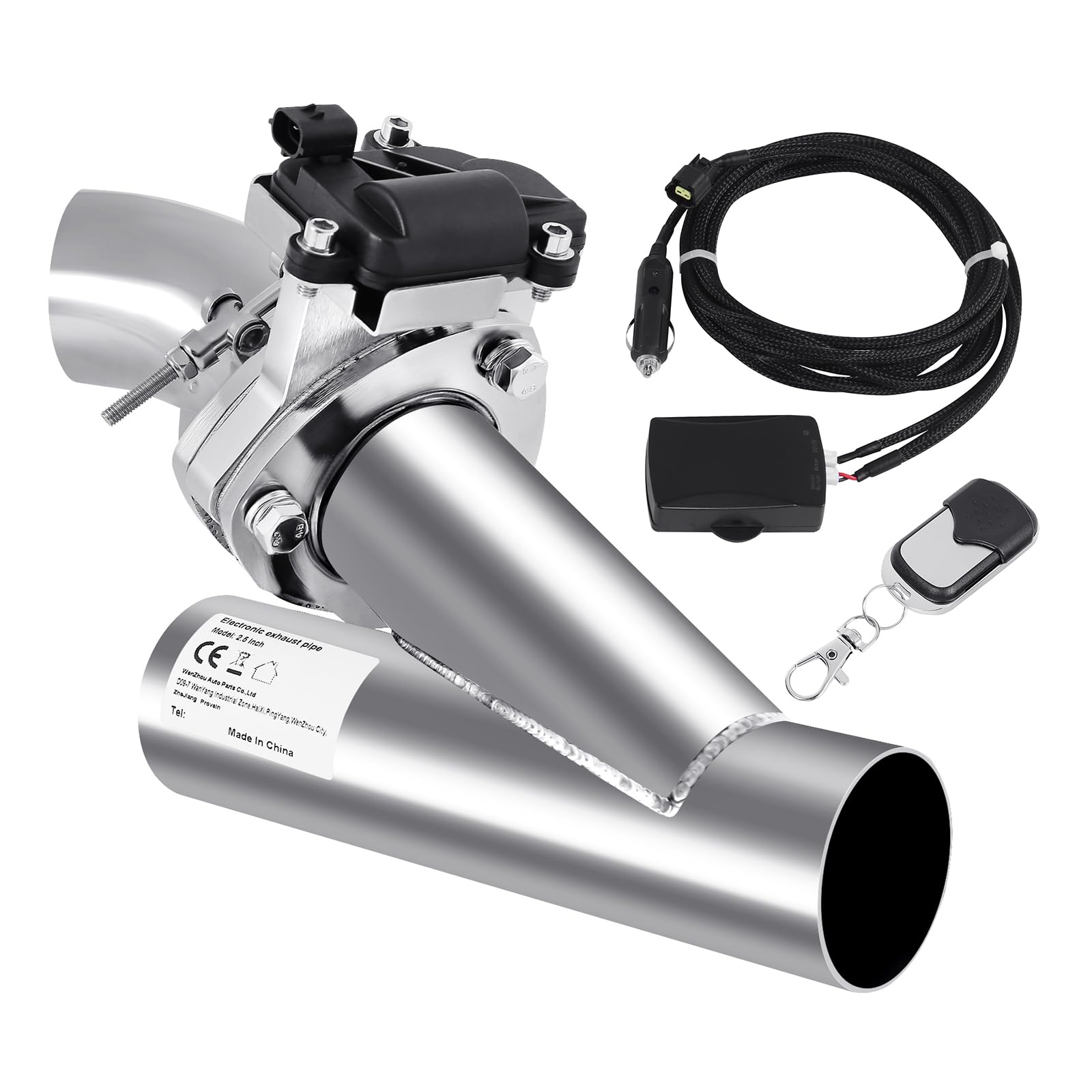 Samger 2.5" 63 mm acero inoxidable escape eléctrico silenciador trasero válvula de escape sistema sistema con mando a distancia Se requiere soldadura