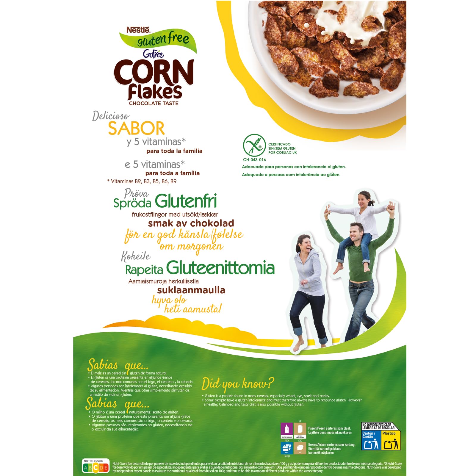 Cereales CORN FLAKES chocolate 375g