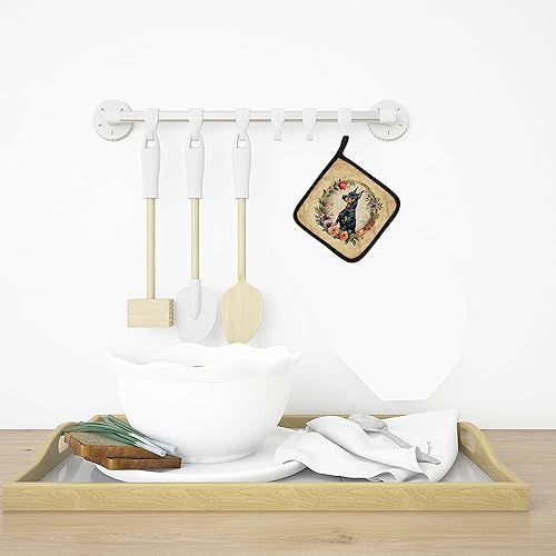 Miniatura 10 de Caroline's Treasures Siberian Husky and Flowers Pair of Pot Holders Kitchen Heat Resistant Pot Holders Sets Oven Hot Pads for Cooking Baking BBQ, 7