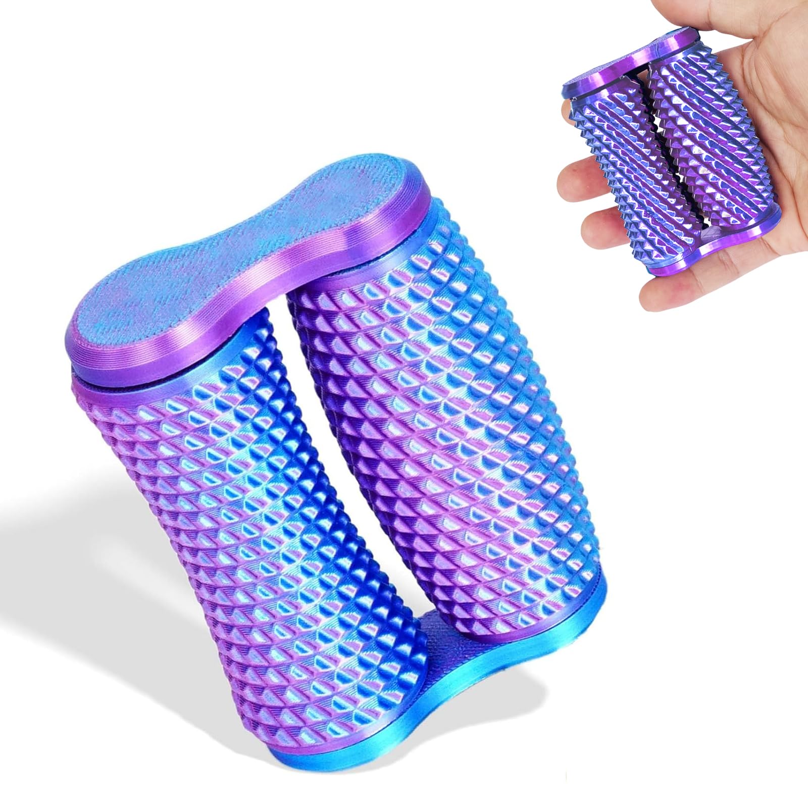 Echehi Handheld Fidget Toys, 3D Printed Fidget Toy for Stress and Anxiety Relief, Promotes Focus, Clarity, Hand Exercises. Gradient Purple