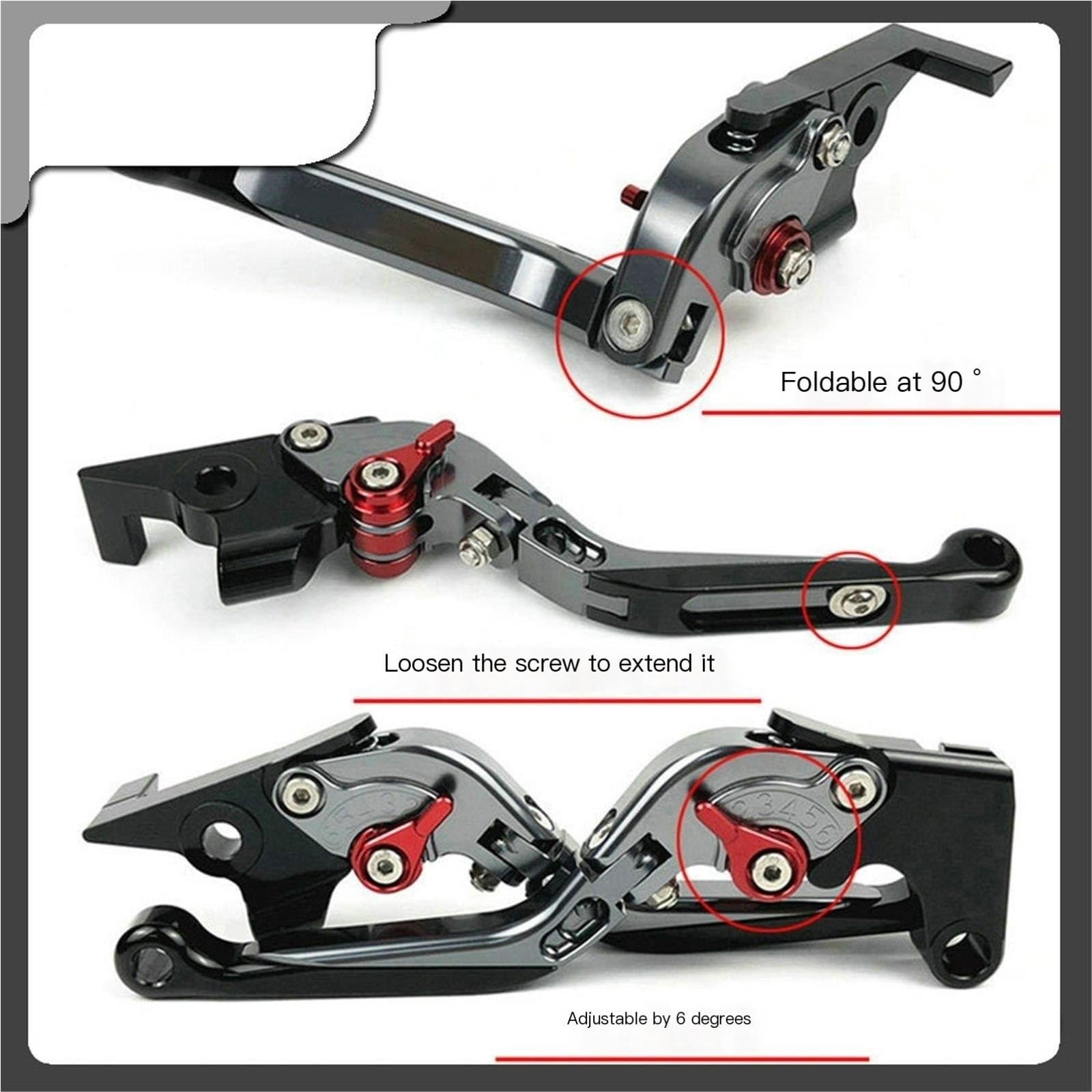 dźwignia sprzęgła hamulca Para dźwigni sprzęgła i hamulca motocyklowego pasuje do YAMAHA TMAX 530 TMAX 530 SX DX 2012-2019 TMAX 560 2020 2021 Tech Max Zestaw krótkich sprzęgła hamulca(A12)