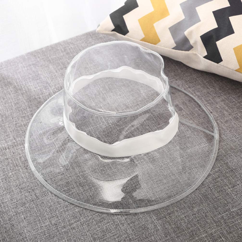 PRETYZOOM Chapeau bob étanche transparent pour activités de plein air – Chapeau de pêcheur élégant à large bord pour le camping, la plage et le jardinage