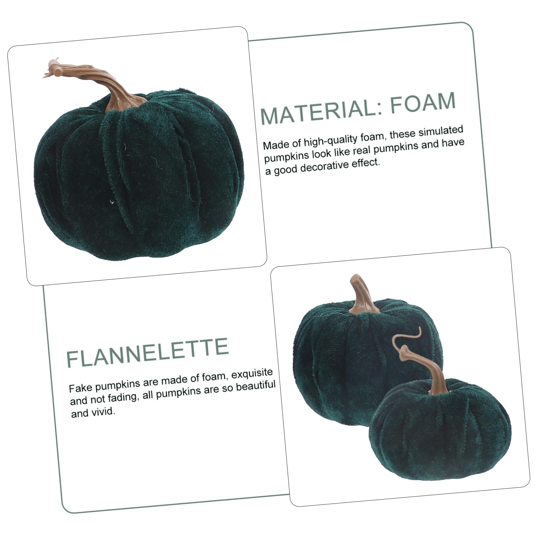 5pezzi Zucca Artificiale per Halloween Zucca Decorativa per Ringraziamento Ornamento Reale Accessorio Fotografico