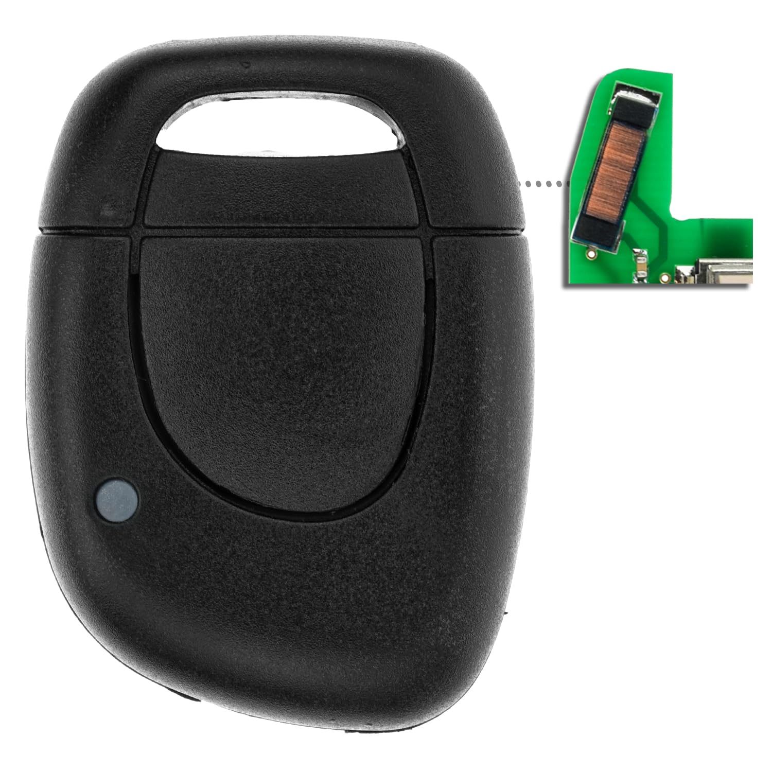 MT-KEY 2 Tasten Auto Fernbedienung 434MHZ kompatibel mit Renault Master II Clio II III Symbol Kangoo KC Twngo I Opel Movano A 433,05MHz Funk Schlüssel