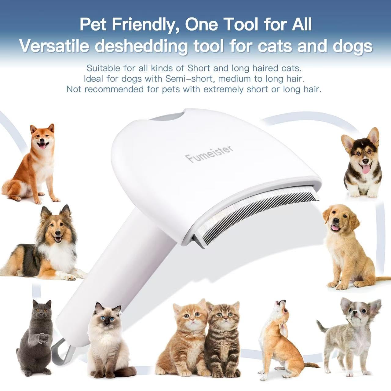 Fumeister Pet Undercoat Deshedding Tool for Dogs - Image 4