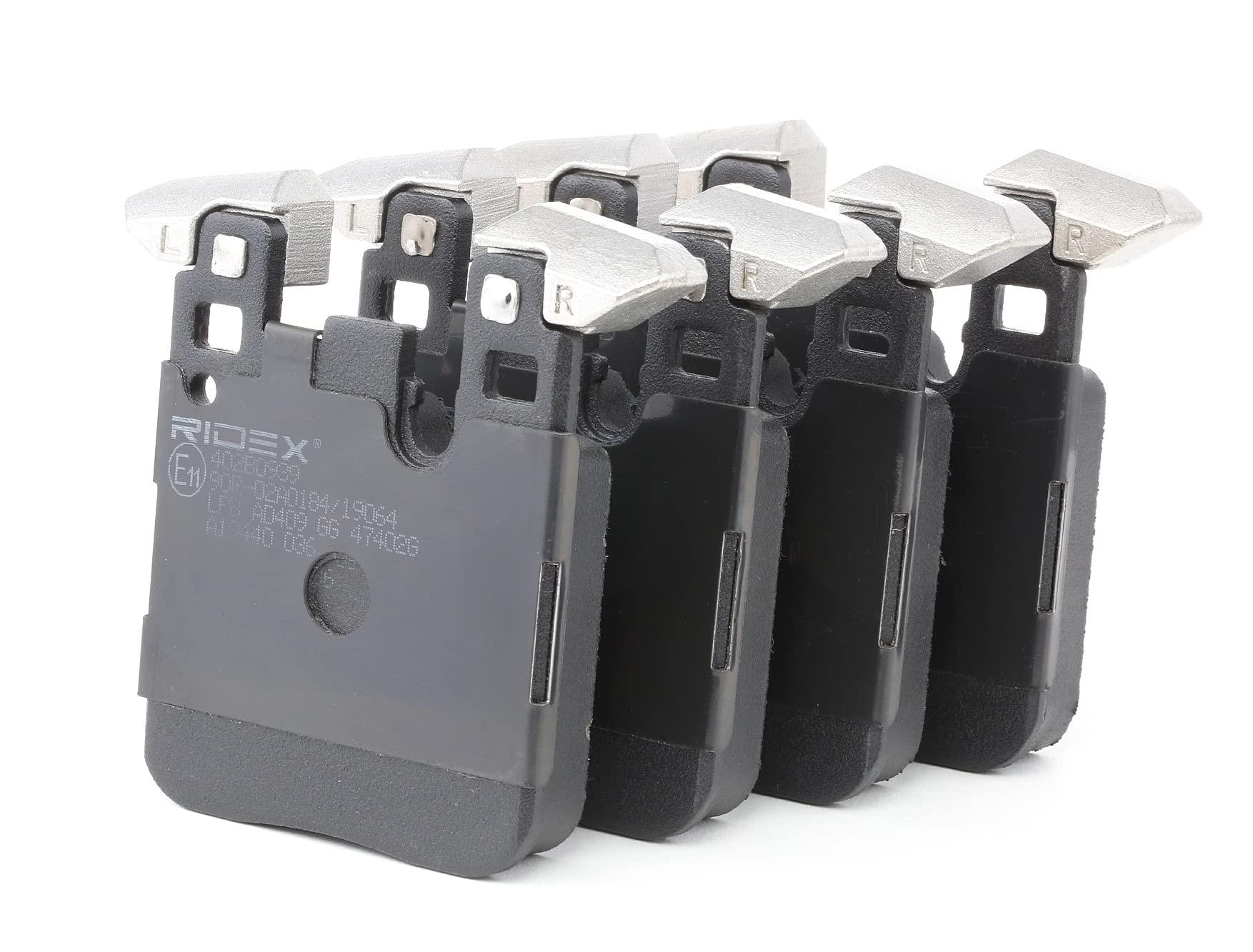 RIDEX 402B0939 Plaquettes de frein Arrière avec masses d'équilibrage Compatible avec BMW 1 5 portes F20