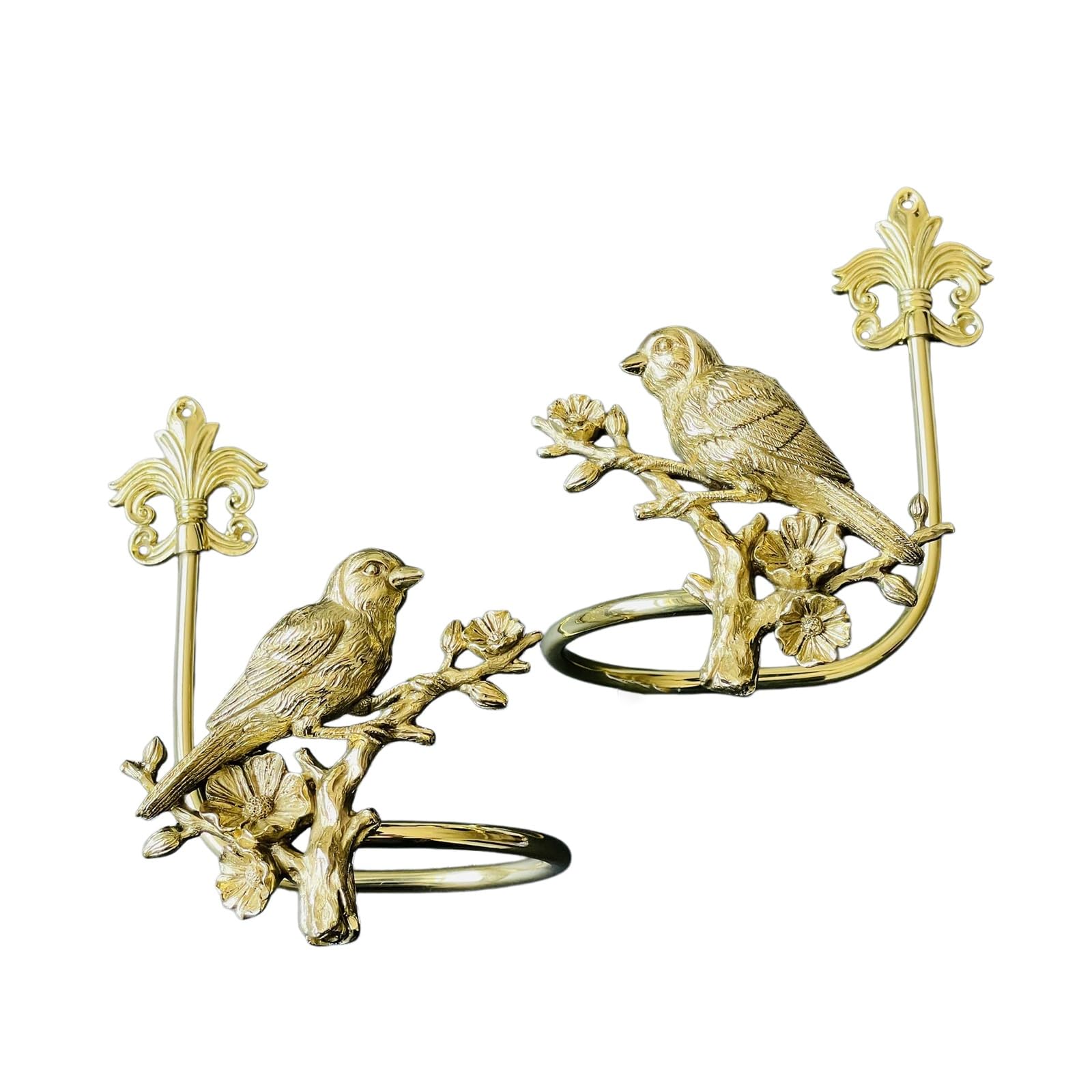 Curtain Holdbacks, Hooks, 2 PCS, Curtain Drapery Holdbacks, Wall Mounted, Curtain Tiebacks