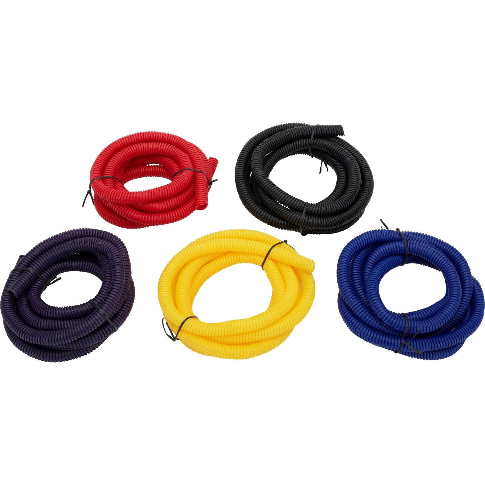 Electriduct Conducto Flexible Corrugado De Telar De Alambre Sin Hendidura De Polipropileno De 1/2" - 50 Pies - Negro