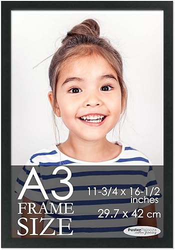 Miniatura 10 de Marco A1 de madera maciza de pino blanco de 23.5 x 33.25 pulgadas, marco de fotos A1 de madera contemporánea para obras de arte o documentos de