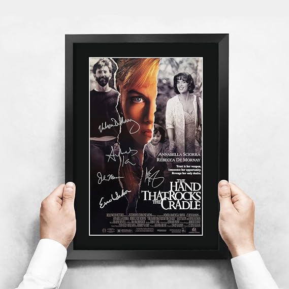 HWC Trading FR A3 The Hand that Rocks the Cradle Gifts Printed Poster Signed Autograph Picture for Movie Memorabilia Fans - A3 Framed