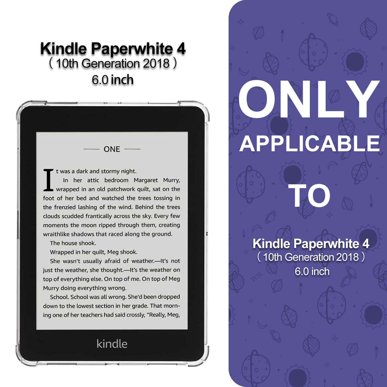 Amazon.com: for Kindle Paperwhite Clear Case 10th Generation 2018