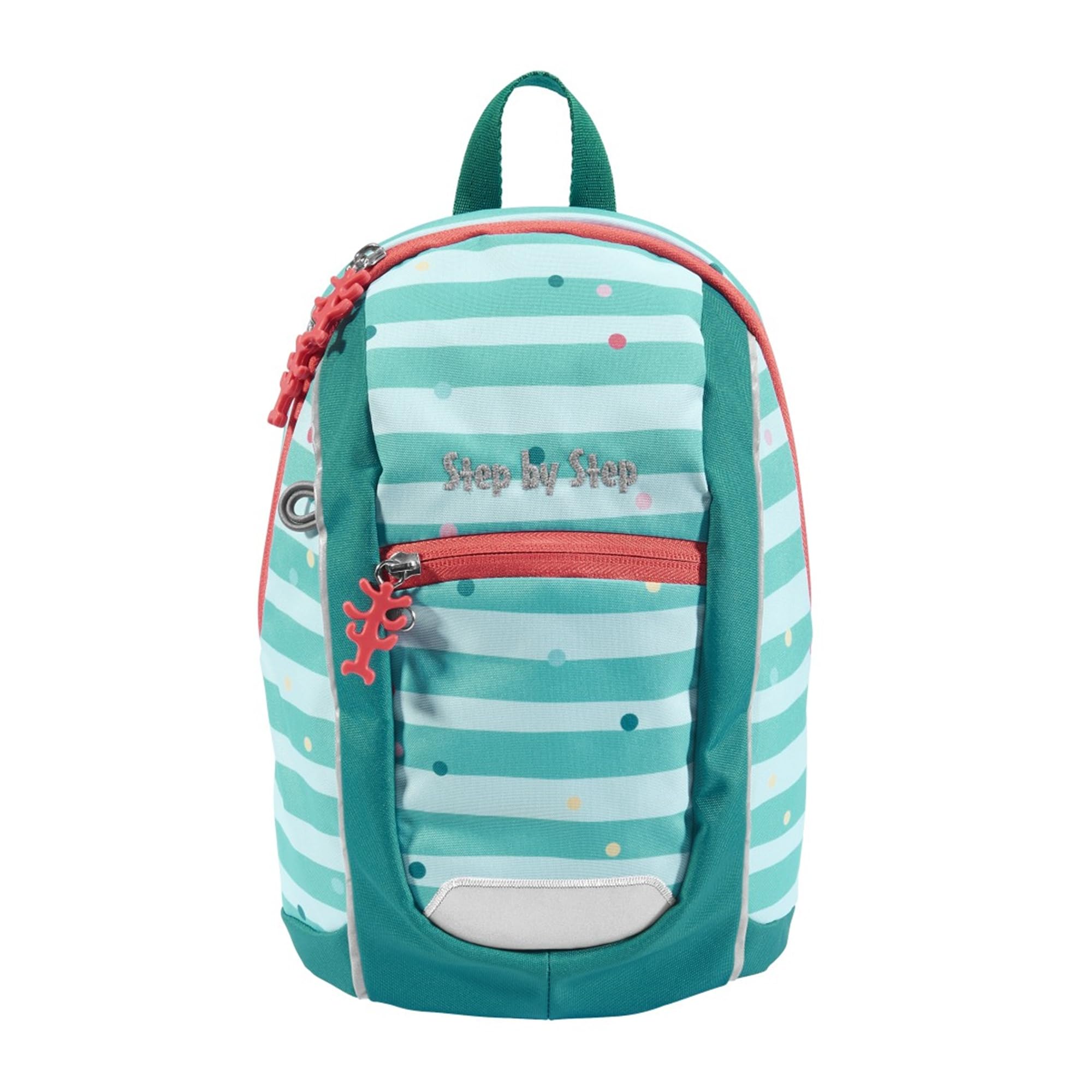 Step by Step KIGA MINI - Mochila ergonómica con correa de pecho ajustable en altura para los más pequeños, para guardería, guardería y Kita a partir de 12 m + , niños pequeños, 6 l, Dog Lucky, Talla