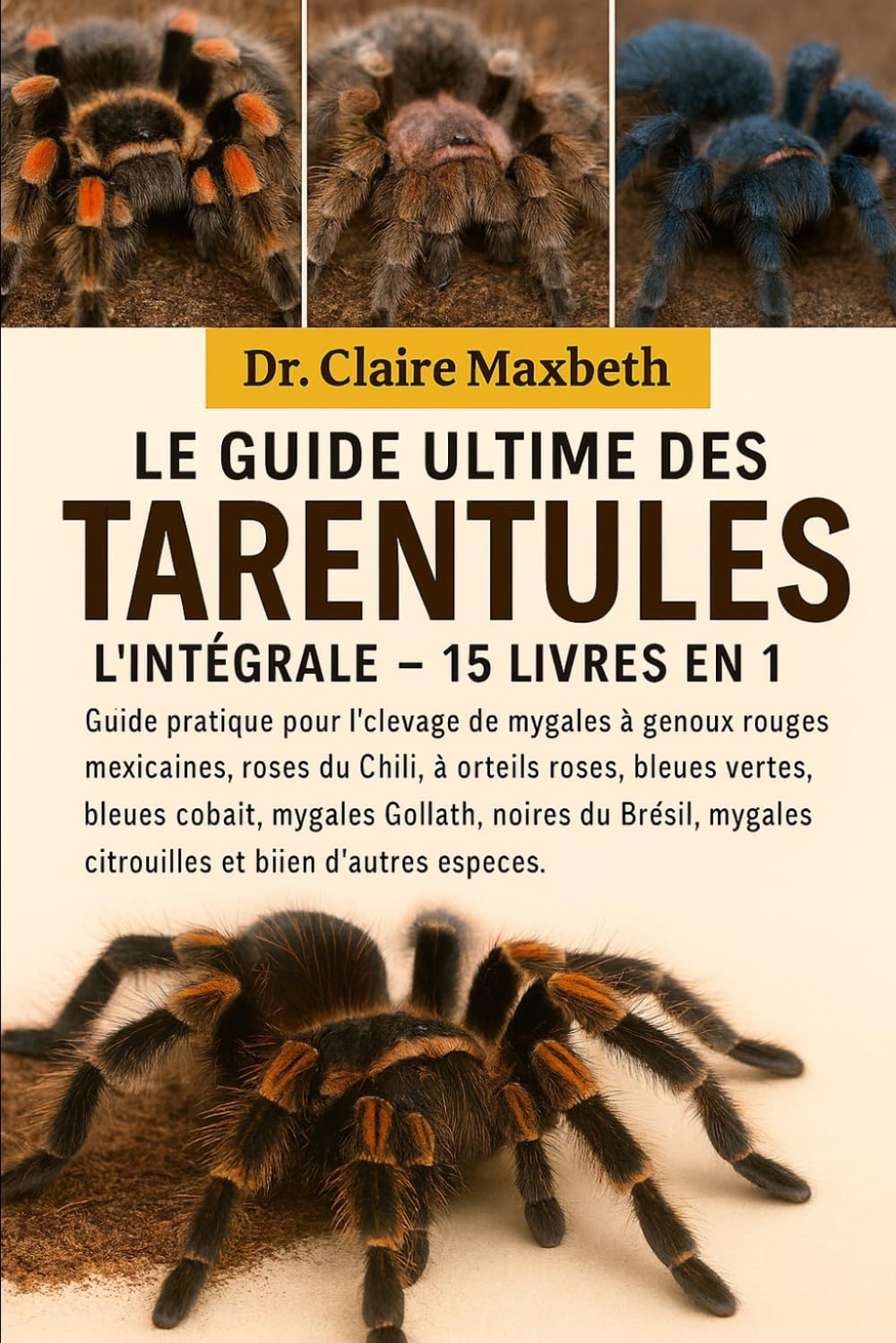 LE GUIDE ULTIME DES TARENTULES : L'INTÉGRALE - 15 LIVRES EN 1: Guide pratique pour l'élevage de mygales à genoux rouges mexicaines, roses du Chili, à ... mygales Goliath, noires du Brésil, mygales...